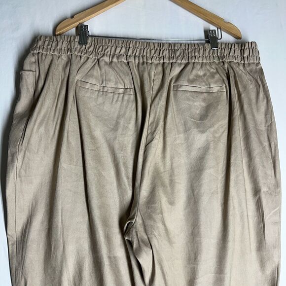 NWT Calvin Klein Womens Career Pull On Dress Pants Soft Linen Blend Plus Size 3X - Picture 5 of 14
